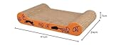 TRIXIE Kratzpappe Wild Cat – Kratzbrett für Katzen aus stabiler Wellpappe mit Katzenminze - 41 × 24 × 7 cm - zur Krallenpflege & Beschäftigung - 48000
