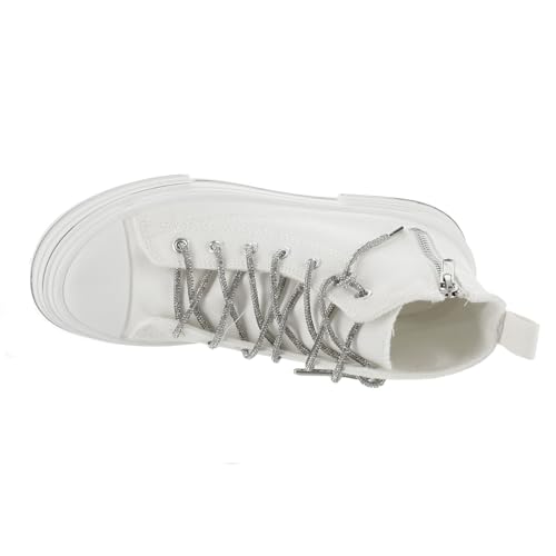 Very G Womens Cora Bling Lace High Top Sneaker2