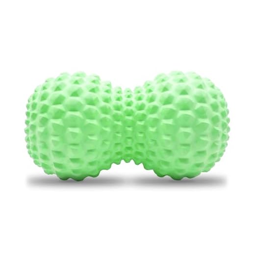 Cork Peanut Massage Ball, Peanut Double Lacrosse Massage Ball for Deep Tissue Muscle Massage, Myofascial Release, Trigger Points, Muscle Knots, and Yoga Therapy