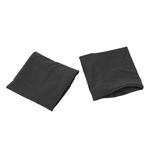 SALALIS Pulsera Elástica Refrescante de Seda de Hielo que Absorbe el Sudor Atlético para Ejercicio Deportivo para Hombres, Mujeres y Niños (Negra)