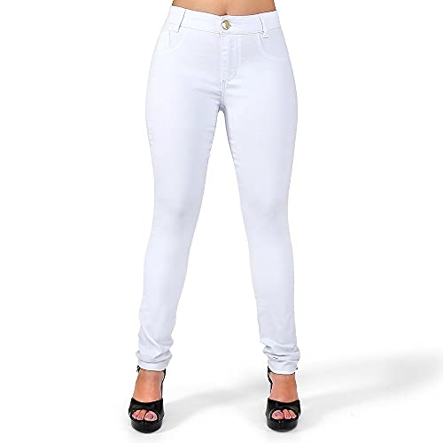 Kit 2 Calças Jeans Feminina Empina Bumbum Cós Alto
