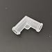 L-Type Female to Female Luer Lock Adapter Multi-piece 90 Elbow Luer Fitting Clear Lock for Pharmaceutical Medical Industrial Purposes, PP 25PCS
