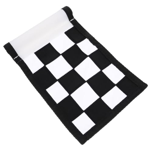 BESPORTBLE Portable Checkered Golf Practice Flag Lightweight Training Flag for Putting Practice for Improving Accuracy and Visibility