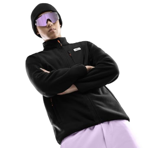 Preisvergleich Produktbild SIROKO - Fleecejacke mit Frontreißverschluss - Ripstop-Panel Vevey - XL - Schwarz