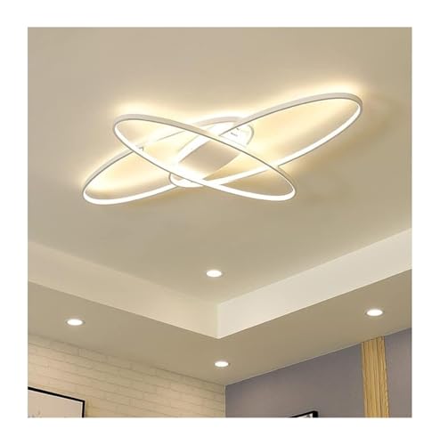 Lustres petit plafonnier en aluminium blanc mat et acrylique premium