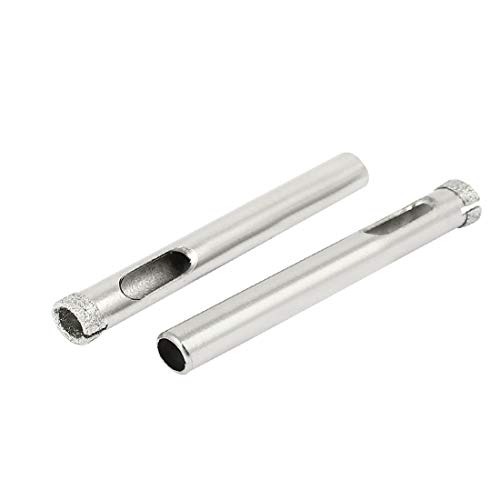 Broca para vidrio y azulejos con recubrimiento de diamante, diámetro de corte 8 mm, 2 unidades miniatura 1