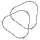 2 Pack 7.48 in W11252182 Microwave Turntable Ring Replacement for Whirlpool with Rollers 8206227 Microwave Glass Tray Support Holder for Whirlpool Microwave Inner Ring Accessories Parts
