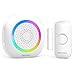 TECKNET Alarma de Puerta y Ventana Inalámbrica, Timbre con Alcance de 300 m, 61 Melodías y Indicador RGB, Sistema de Seguridad para Hogar, Tienda u Oficina