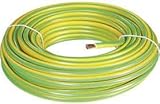 PRODOTTO ITALIANO CAVO ELETTRICO UNIPOLARE N07V-K CAVO 1x6 mm² ISOLATO CON PVC MATASSA DA 100 METRI COLORE GIALLO VERDE FLESSIBILE