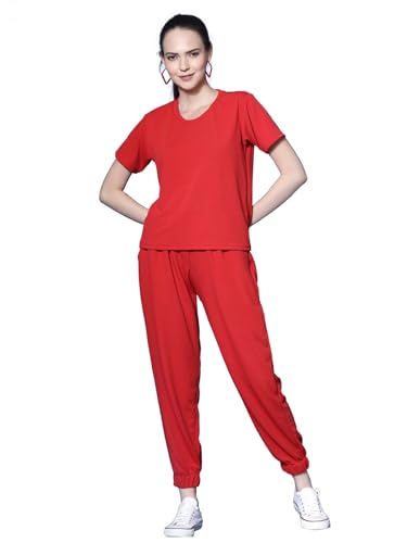 Ensemble coord pour femme couleur éclatante rouge feu OOMPH !