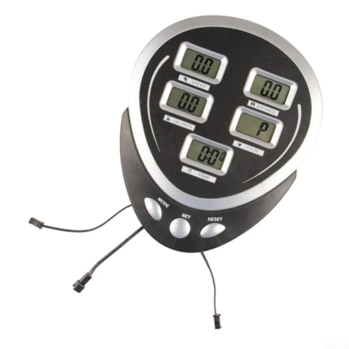 Monitor de bicicleta estática y elíptica con velocímetro LCD para entrenamiento en casa 7