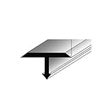 montageprofile für photovoltaik Maße: 14 x 9 x 2500 mm **TOPSELLER** T-Profil für Übergänge, Montageprofil / Bauprofil, 14 x 9 mm, aus Aluminium, Silber