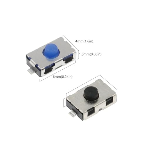 Interruptor normalmente abierto NO micro switch de botón táctil NC de 3X6X2.5MM 7
