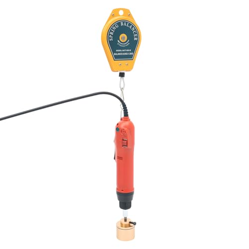 LIAPDG Electric Bottle Capping Machine, 900r/Min Handheld Bottle Capper Bottle Screwing Sealing Machine for 10-30Mm Round Cap Torque 4-66 Lbs Speed 20-50 Bottles/Min with Metal Hook 80W