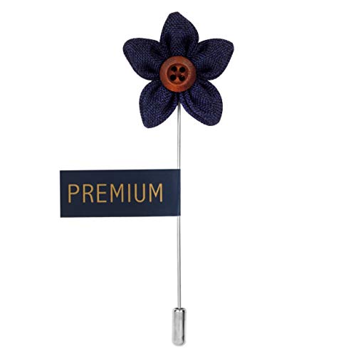 Image of Peluche Modish Navy Blue Colored Microfiber Necktie for Men