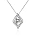 Beydodo Collier en argent Sterling 18 pouces Femmes Nano Pierre 100 - 0