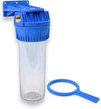 MGidea porta filtro contenitore Cartuccia KIT filtrazione acqua oring chiave ghiera supporto staffa viti attacco ottone 1" 1/2" 3/4 (1/2" (20,67 mm))