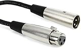 Hosa XLR-102 XLR3F to XLR3M Balanced Interconnect Cable, 2 feet