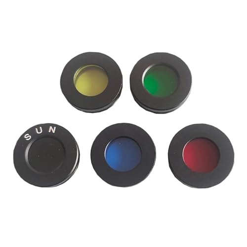 Accesorios para telescopios astronómicos de 0,965" con 5 tipos de filtros y vidrio óptico