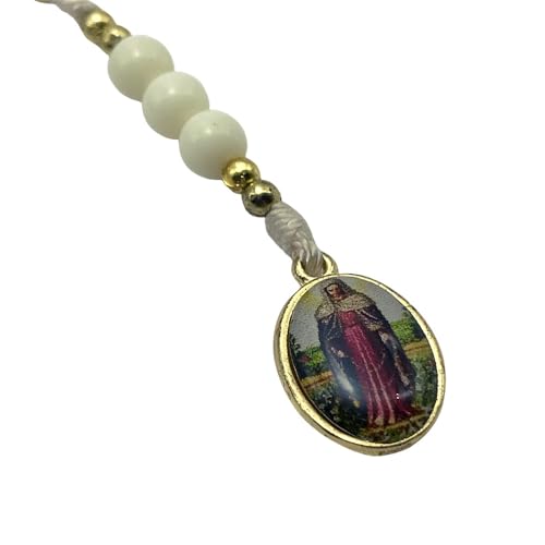 Terço Nossa Senhora das Lágrimas Perola com Folheto de Oração