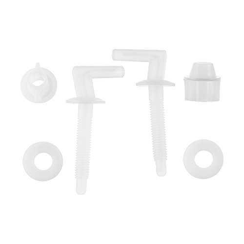 Conjunto de Fix para Assentos Sanitários Plástico, Pincéis Atlas, Branco