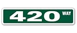420 Street Sign | Indoor/Outdoor | 18' Wide