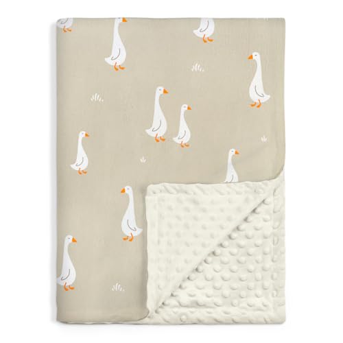 Image of SANDJEST Goose Minky Blanket 30 x 40 Inches, Gift for Christmas Birthday