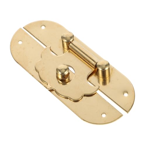 NUOBESTY 中式?古純銅箱扣搭扣 木製ジュエリーボックス用アンティークラッチ 小型で頑丈な装飾具 宝箱やヴィンテージケース修理に