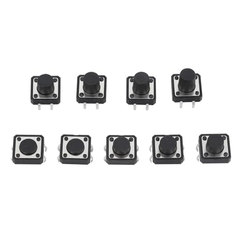 Interrupteur à bouton-poussoir tactile 4 broches bouton micro switch 12x12x6.0 réinitialisation