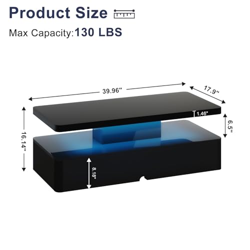 MXV Modern LED Coffee Table