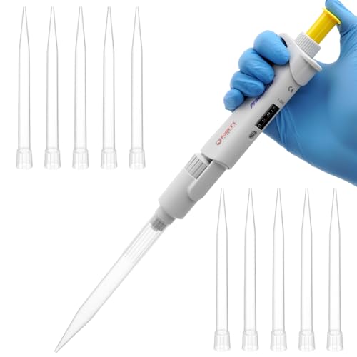 4E's USA 1-5mL Adjustable Pipette with 5mL Low Retention Tips 100pcs, Autoclavable Lab Kit