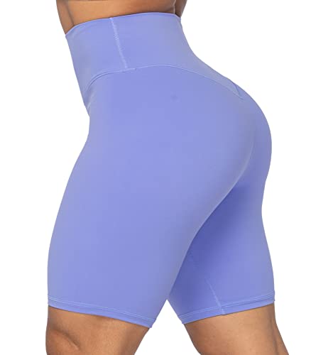 Image of Sunzel No Front Seam High Waist Biker Shorts for Women, Squat Proof Yoga Workout Gym Bike Shorts | 3, 5 Or 8-Inch Inseam, High Waisted, Tummy Control, No Front Seam, Buttery Soft, Compression Fit, Squat Proof