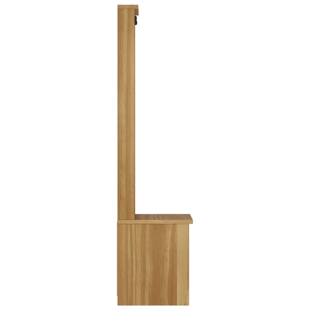 Wieszak na ubrania SANDNES z litego drewna sosnowego 45x40x159,5 cm z 3