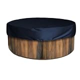 Tidevib Funda redonda para jacuzzi, impermeable, con protección UV, tela...