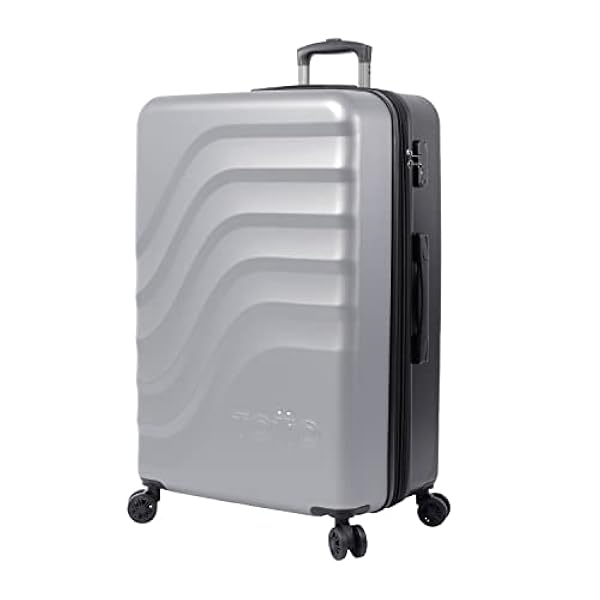 Totto - Valigia Trolley Grande Bazy in colore grigio scuro: il compagno ideale per i tuoi viaggi lunghi., grigio, Trolley cabina, BAZY è la versione rinnovata e migliorata della classica Bazy