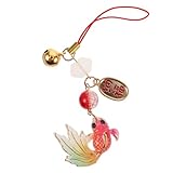 Símbolo de buena suerte: el pez koi es un símbolo reconocido de buena suerte y prosperidad, lo que convierte a este colgante en un accesorio significativo, colgante de estilo chino, llavero chino