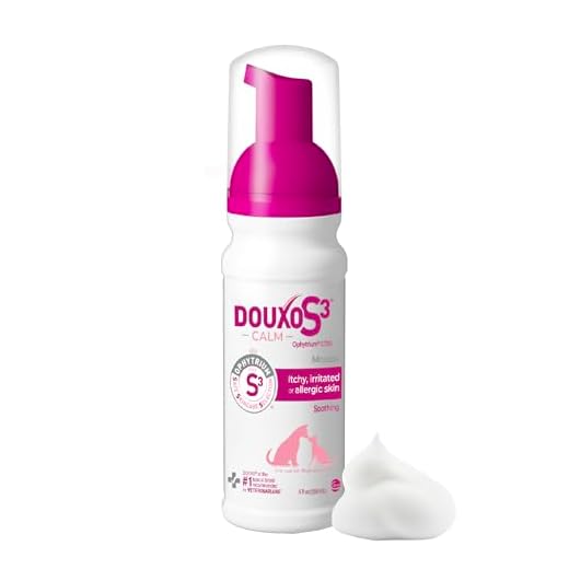 Douxo S3 Calm Mousse 5.1 oz (150 mL) - for Dogs and Cats with Allergic, Itchy Skin