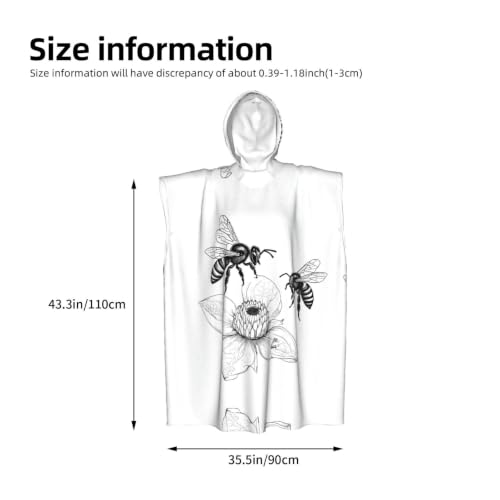 Poncho à capuche en microfibre pour se changer facilement après le surf - 4