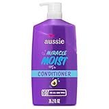 Aussie Miracle Moist with Avocado & Jojoba Oil, Paraben Free Conditioner, 26.2 fl oz