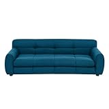 BKNROIHB Soft and Comfortable Dog Sofa Bed for Big and Oversized Dogs - Durable Elevated Pet Bed with Modern Linen Fabric(Dark Blue)