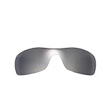 NicelyFit Polarized Replacement Lenses for Oakley Antix Sunglasses Glass Frame (Titanium Mirror)