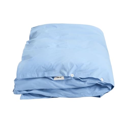 [�e�N��]�|���z�c�J�o�[ 150×210 �V���O�� �u���[ ISLAND BLUE COTTON PERCALE DUVET COVERS PPD-IB