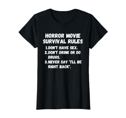 Horror Movie Rules Graphic T-Shirt