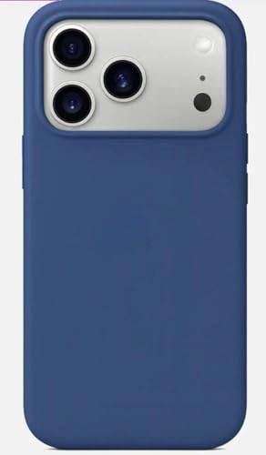 Image of Premium Liquid Silicone Case for iPhone 17 Pro - Slim Full Body Protective Back Cover with Soft Microfiber Lining, Anti-Slip Grip Scratch Resistant Phone Case (Navy Blue)