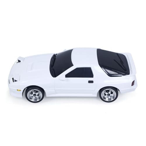 Image of US in Stock, LDRC 1 /18 Rx7 RC Racing Car RWD Gyroscope Wireless Control Drift Vehicles LD1802 Light System Motor Servo ESC for Hobby Grade Model, Birthday Gift(White)