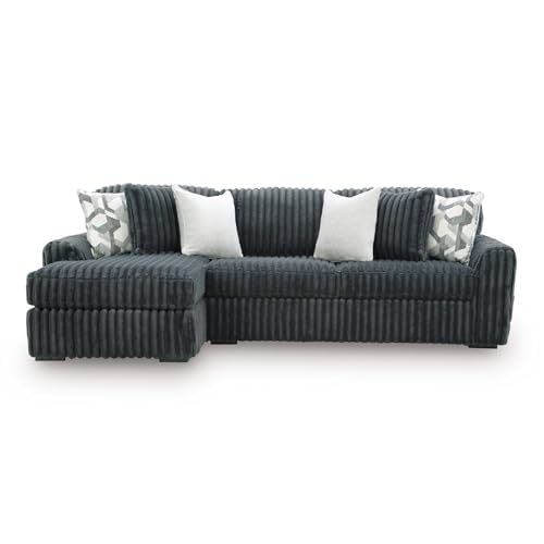 Image of Signature Design by Ashley Midnight Madness 2-Piece Sectional Sofa, Gray