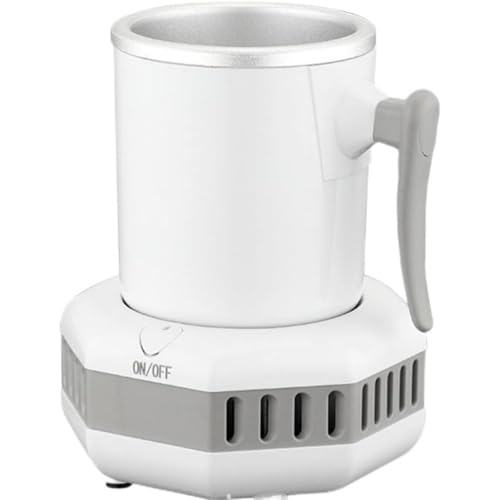 Momgla �|�[�^�u���ʃN�[���[ 110V �}����p�J�b�v -9������58�� �ۉ��ۗ�h�����N�N�[���[ �r�[�� ���{�� �Y�_�����ȂǓK�p ���p�h�����N�z���_�[ (�z���C�g)