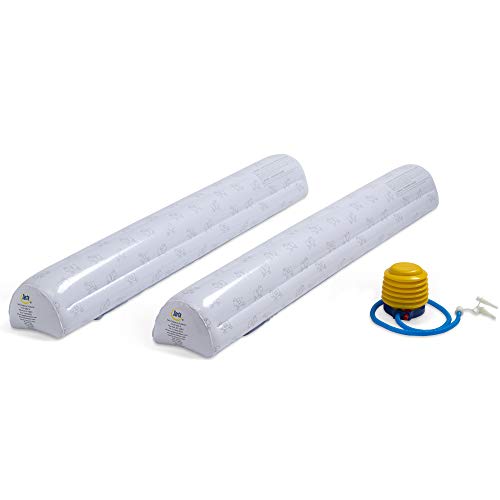 Serta Perfect Sleeper Inflatable Bed Rails for Toddlers & Kids with Foot Pump (2 Pack), White Serta Perfect Sleeper Inflatable Bed Rails for Toddlers & Kids with Foot Pump (2 Pack), White
