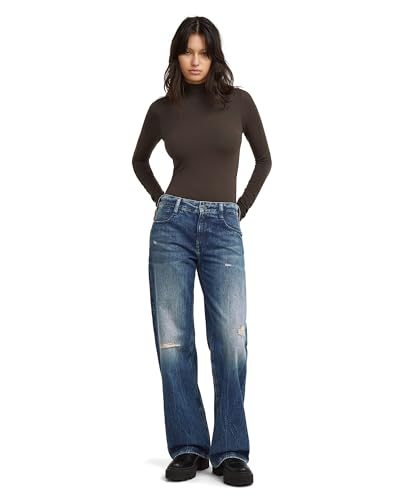 Miniatura 5 de G-Star Vaqueros Judee Loose Para Mujer, Azul Worn In Mountain Dusk Destroyed D22889-D499-G816 , 30w 32l
