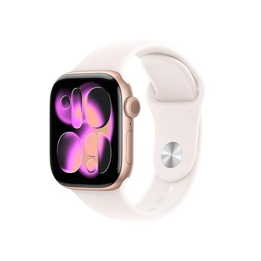 Apple Watch Series - relojes inteligentes 13 Apple Watch Series 11 GPS con Caja de Aluminio en Oro Rosa de 42 mm y Correa Deportiva Rosa Rubor-Talla S/M.Calidad del Sueño,monitores de entreno y Salud,Pantalla Siempre Activa, Resistencia al Agua